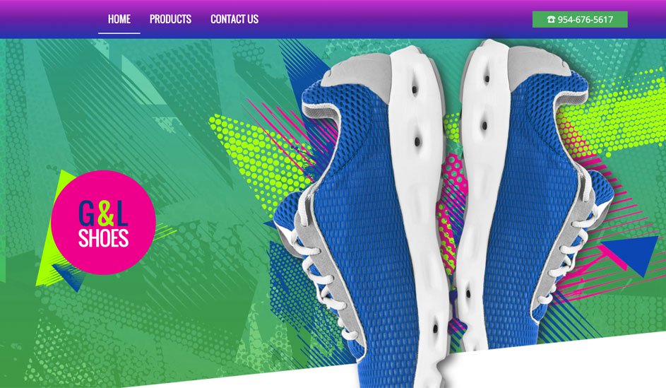 G and L Shoes logo design page